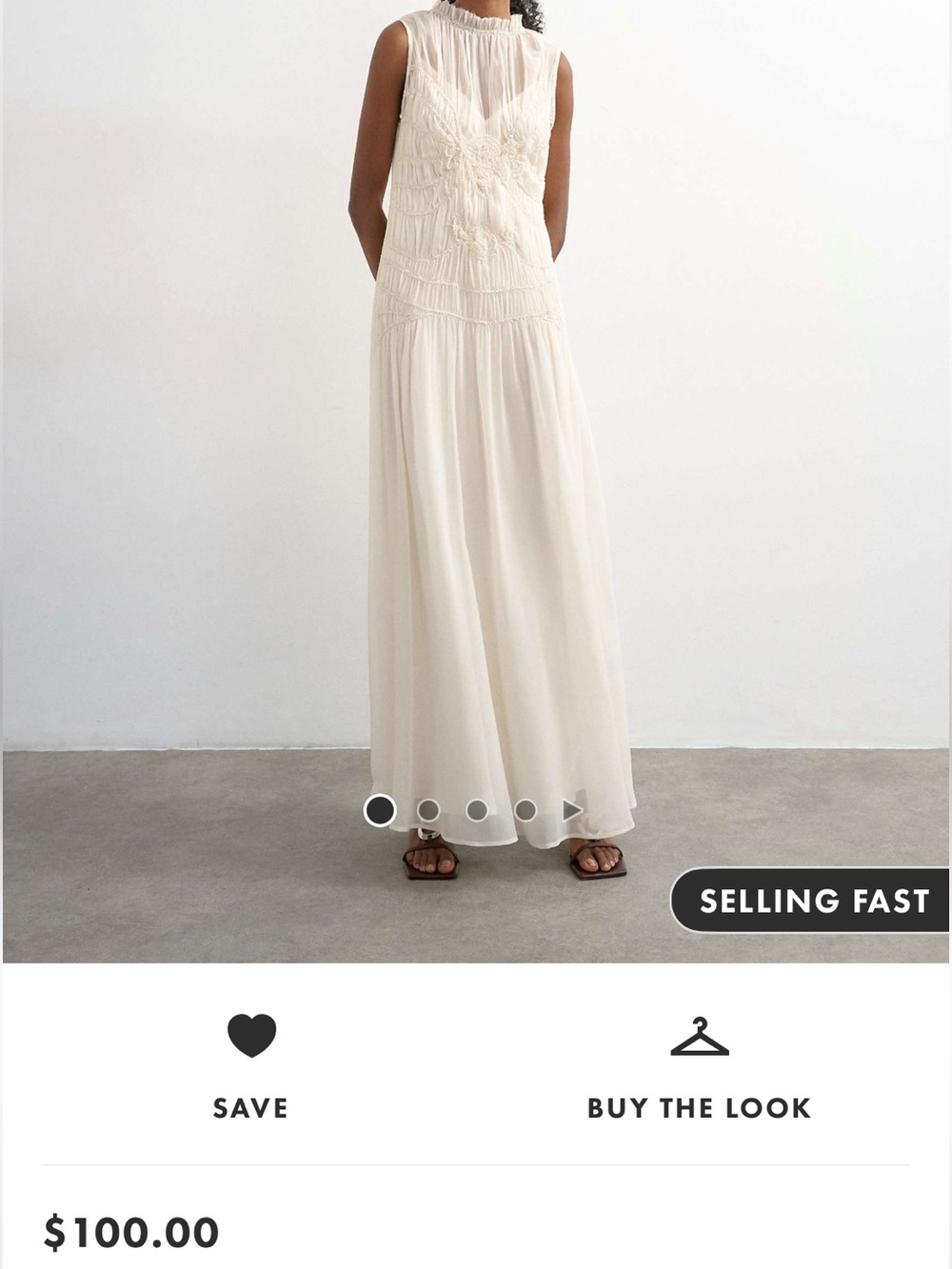 Women’s Cream Maxi Skirt - Elegant Flowing Silhouette